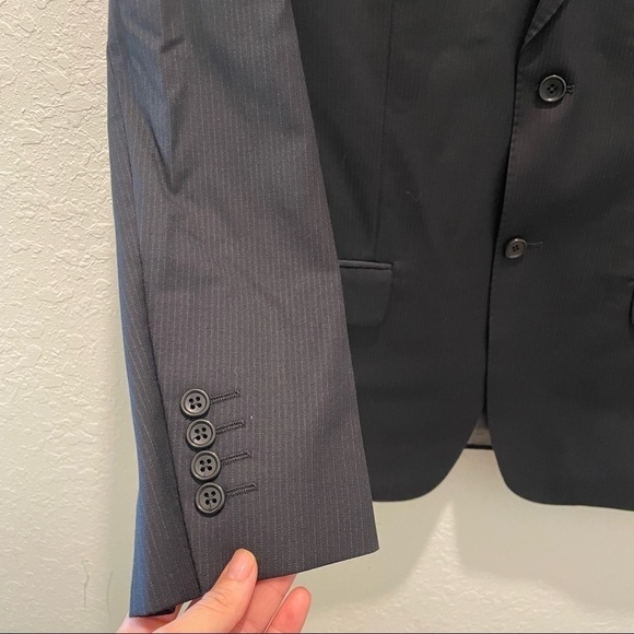 Pronto Uomo Modern Suit, Charcoal Suit 100% Wool - Picture 16 of 16